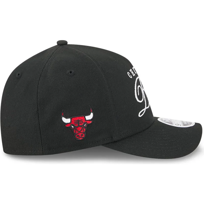 sort-curved-snapback-kasket-9forty-m-crown-draft-2025-fra-chicago-bulls-nba-fra-new-era