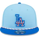 cappellino-piatto-blu-snapback-9fifty-4th-july-los-angeles-dodgers-mlb-di-new-era