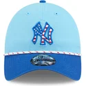 cappellino-curvo-blu-regolabile-9twenty-4-luglio-dei-new-york-yankees-mlb-di-new-era