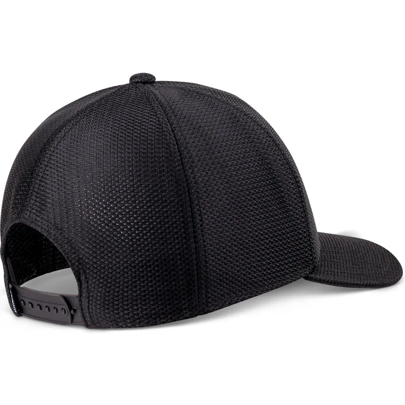 schwarze-gebogene-snapback-kappe-mountain-hft-perfo-von-djinns