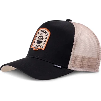 Casquette trucker noire et beige HFT Lazy Sunday Djinns