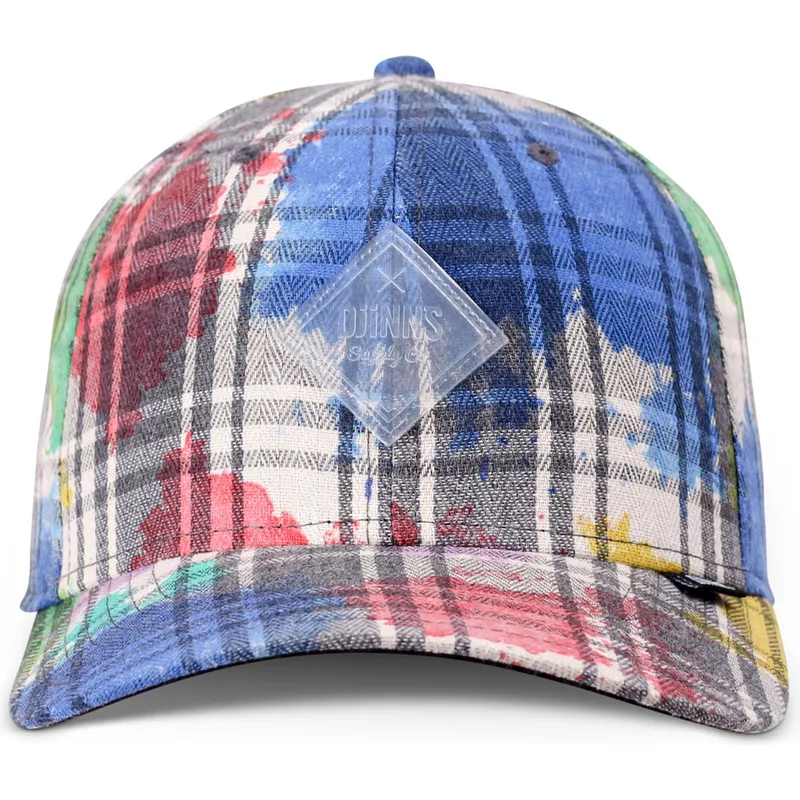 gorra-kurvet-multicolor-snapback-6p-truefit-dirty-check-fra-djinns