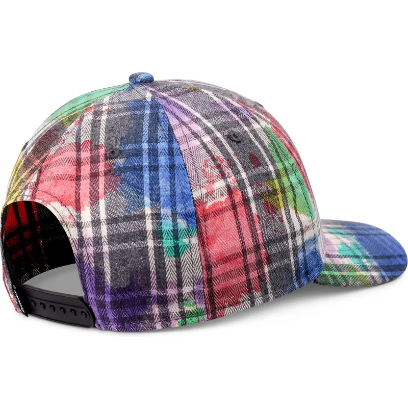 gorra-kurvet-multicolor-snapback-6p-truefit-dirty-check-fra-djinns