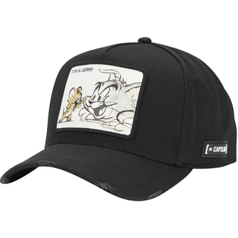 Gorra trucker nera Tom e Jerry TAJ PCT Looney Tunes di Capslab