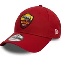 cappellino-curvo-rosso-regolabile-9forty-core-di-associazione-sportiva-roma-serie-a-di-new-era