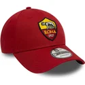 cappellino-curvo-rosso-regolabile-9forty-core-dell-associazione-sportiva-roma-serie-a-di-new-era