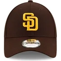 cappellino-visiera-curva-marrone-regolabile-9forty-the-league-di-san-diego-padres-mlb-di-new-era