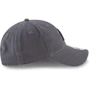 casquette-courbee-grise-ajustable-avec-logo-bleu-9twenty-core-classics-new-york-yankees-mlb-new-era