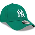new-era-9forty-league-essential-new-york-yankees-mlb-damen-verstellbare-grune-curved-kappe