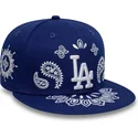 cappello-piatto-blu-chiuso-59fifty-paisley-dei-los-angeles-dodgers-mlb-di-new-era