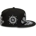 cappello-piatto-nero-aderente-59fifty-paisley-dei-new-york-yankees-mlb-di-new-era