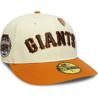 Cappellino curvo beige e arancione regolabile 59FIFTY All Star Game Pin dei San Francisco Giants MLB di New Era
