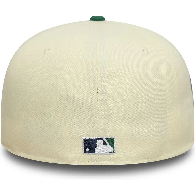 cappellino-curvo-beige-e-verde-aderente-59fifty-all-star-game-pin-dei-seattle-mariners-mlb-di-new-era