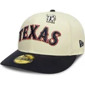cappellino-curvo-beige-e-blu-navy-aderente-59fifty-all-star-game-pin-dei-texas-rangers-mlb-di-new-era