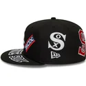 cappello-piatto-nero-regolabile-59fifty-all-over-dei-chicago-white-sox-mlb-di-new-era