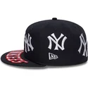 cappello-piatto-blu-navy-aderente-59fifty-all-over-dei-new-york-yankees-mlb-di-new-era