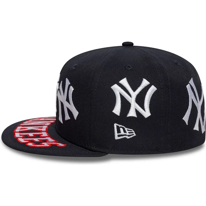 cappello-piatto-blu-marino-regolabile-59fifty-all-over-dei-new-york-yankees-mlb-di-new-era