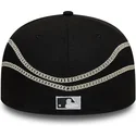 cappello-piatto-nero-aderente-59fifty-chain-wrap-dei-chicago-white-sox-mlb-di-new-era
