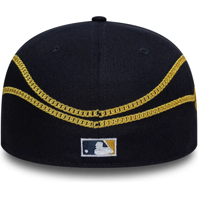 granatowa-dopasowana-czapka-z-daszkiem-59fifty-chain-wrap-new-york-yankees-mlb-new-era