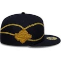 cappello-piatto-blu-marino-chiuso-59fifty-chain-wrap-dei-new-york-yankees-mlb-di-new-era