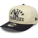 cappellino-curvo-beige-e-blu-navy-snapback-19twenty-heritage-dei-new-york-yankees-mlb-di-new-era