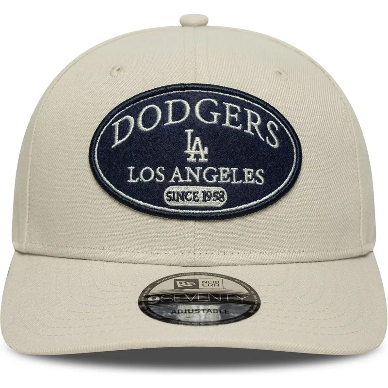 cappellino-curvo-beige-snapback-9seventy-stretch-snap-patch-dei-los-angeles-dodgers-mlb-di-new-era