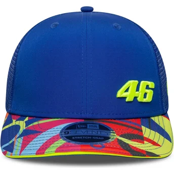 Niebieska czapka z zakrzywionym daszkiem snapback 9SEVENTY Stretch Snap Lifestyle Valentino Rossi VR46 MotoGP od New Era