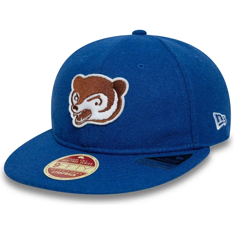 chicago-cubs-mlb-new-era-9fifty-retro-crown-heritage-justerbar-flad-bla-kasket
