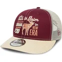 cappellino-snapback-rosso-e-beige-con-visiera-curva-9fifty-cord-di-new-era
