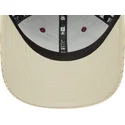 cappellino-snapback-rosso-e-beige-con-visiera-curva-9fifty-cord-di-new-era