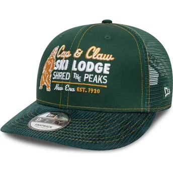 Grüne Curved Snapback-Kappe 9FIFTY Cord von New Era