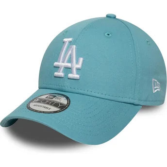Verstellbare hellblaue 9FORTY League Essential Kappe der Los Angeles Dodgers MLB von New Era