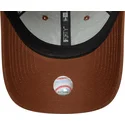 casquette-courbee-marron-ajustable-avec-logo-marron-9forty-league-essential-new-york-yankees-mlb-new-era