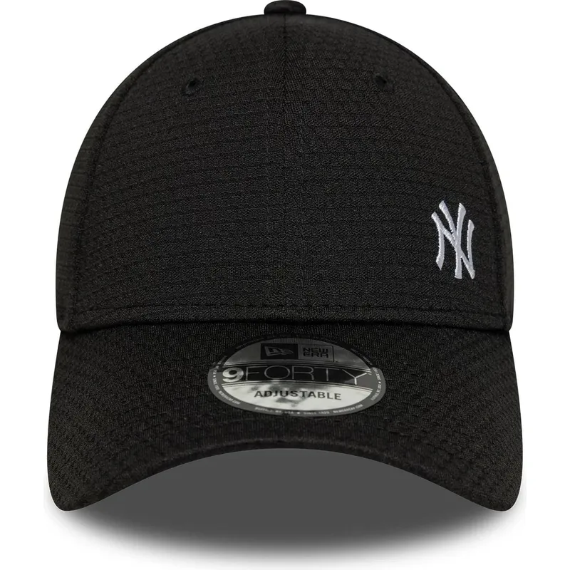 new-york-yankees-mlb-new-era-9forty-flawless-mesh-svart-kurvad-snapback-keps