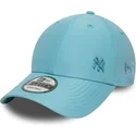 jasnoniebieska-regulowana-czapka-z-zakrzywionym-daszkiem-z-niebieskim-logo-9forty-tonal-flawless-new-york-yankees-mlb-od-new-era