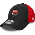 cappellino-curvo-nero-e-rosso-regolabile-9forty-logo-di-ducati-motor-motogp-di-new-era
