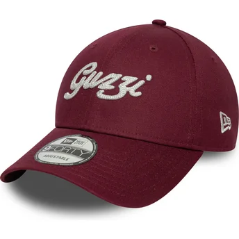 Cappellino curvo granata regolabile 9FORTY Seasonal Moto Guzzi di New Era