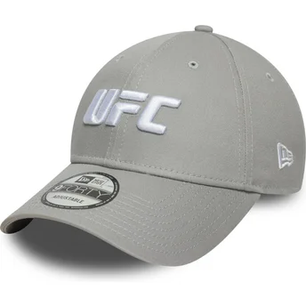 Cappellino grigio con visiera curva snapback 9FORTY Core di UFC Ultimate Fighting Championship di New Era