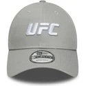 cappellino-curvo-grigio-snapback-9forty-core-di-ufc-ultimate-fighting-championship-di-new-era