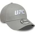 cappellino-grigio-con-visiera-curva-snapback-9forty-core-di-ufc-ultimate-fighting-championship-di-new-era