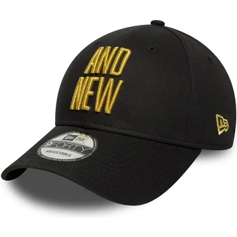 Cappellino curva nero regolabile 9FORTY Metallic Champ di UFC Ultimate Fighting Championship And New di New Era
