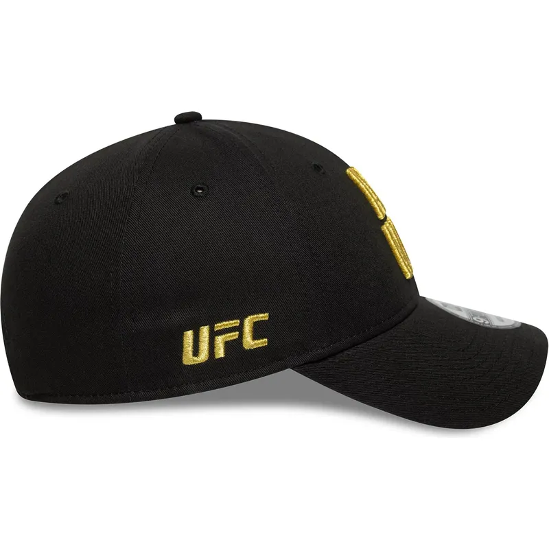 cappellino-curvo-nero-regolabile-9forty-metallic-champ-di-ufc-ultimate-fighting-championship-and-new-di-new-era