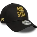 cappellino-curvo-nero-regolabile-9forty-metallic-champ-ufc-ultimate-fighting-championship-and-still-di-new-era