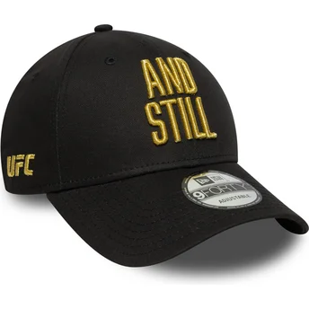 Cappellino curvo nero regolabile 9FORTY Metallic Champ UFC Ultimate Fighting Championship And Still di New Era