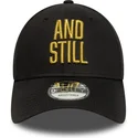 cappellino-curvo-nero-regolabile-9forty-metallic-champ-ufc-ultimate-fighting-championship-and-still-di-new-era