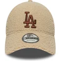 cappellino-con-visiera-curva-beige-regolabile-con-logo-marrone-9forty-borg-dei-los-angeles-dodgers-mlb-di-new-era