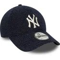marineblaue-verstellbare-curved-cap-9forty-borg-der-new-york-yankees-mlb-von-new-era