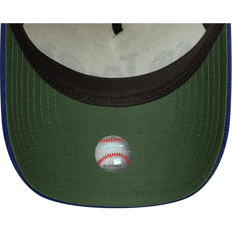 cappellino-curvo-beige-e-blu-snapback-a-frame-paisley-di-los-angeles-dodgers-mlb-di-new-era