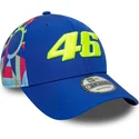 cappellino-visiera-curva-blu-snapback-9forty-fanwear-di-valentino-rossi-vr46-motogp-di-new-era