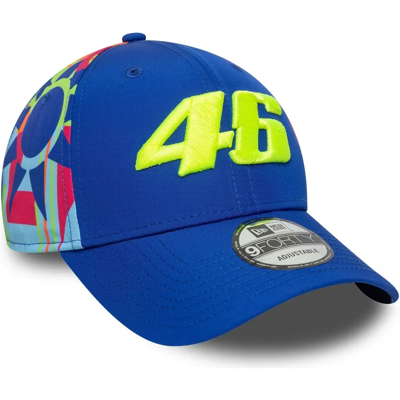 cappellino-visiera-curva-blu-snapback-9forty-fanwear-di-valentino-rossi-vr46-motogp-di-new-era
